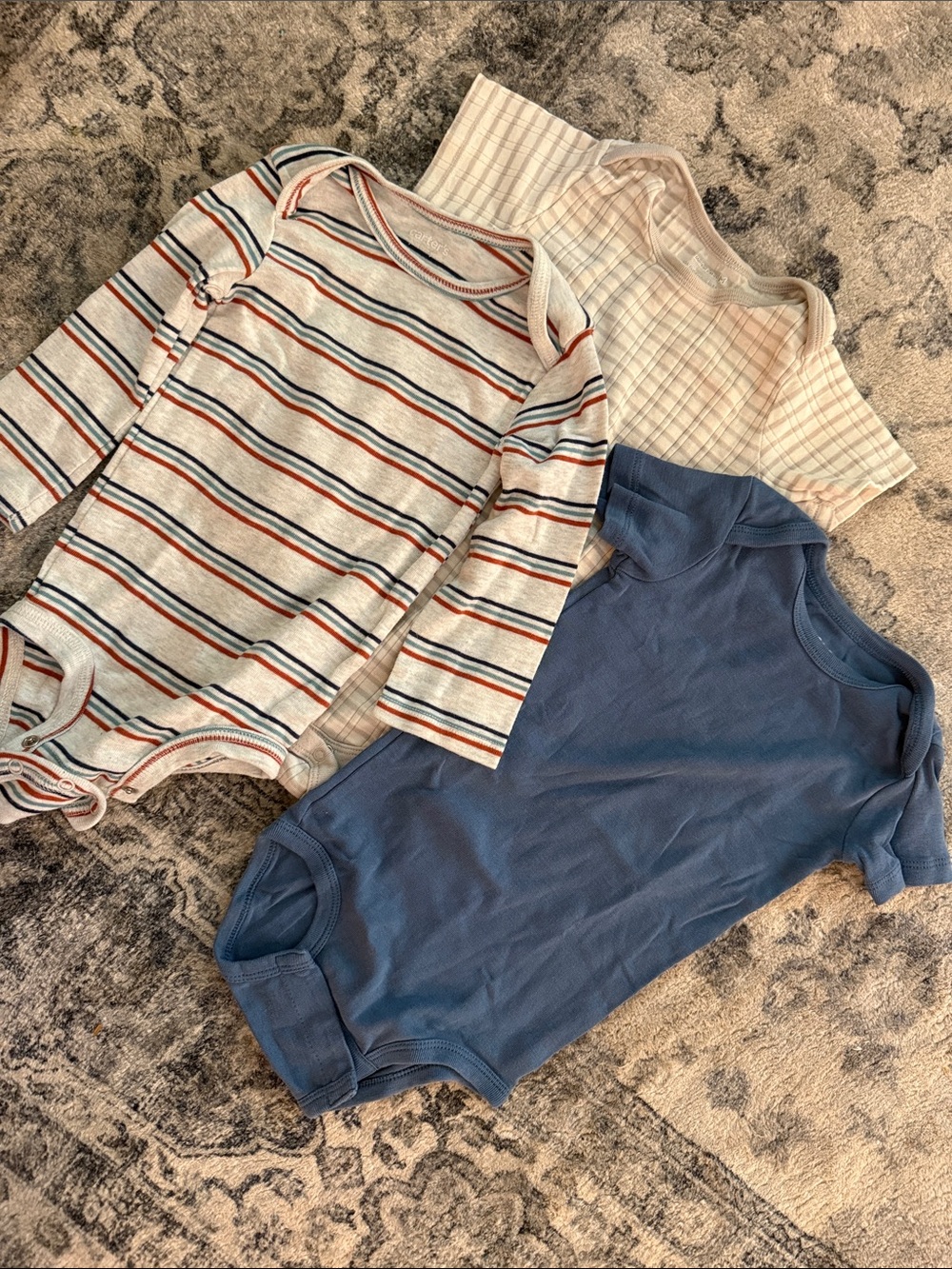 3-Pack Baby Boys' Short & Long Sleeve Bodysuits • 18m + 24m